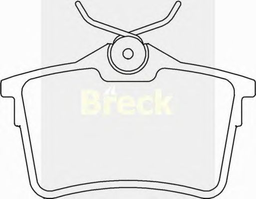 Тормозные колодки BRECK 24765 00 704 00