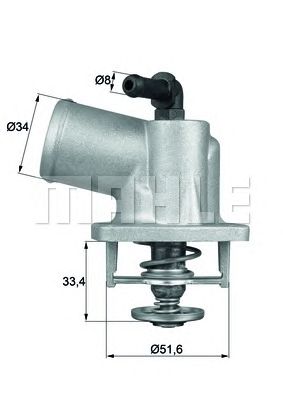 Термостат MAHLE ORIGINAL TI 55 92D