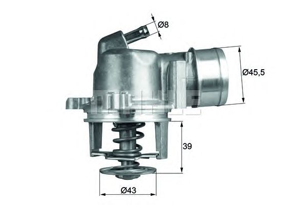 Термостат MAHLE ORIGINAL TI 208 87D