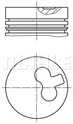 Поршень MAHLE ORIGINAL 011 29 00
