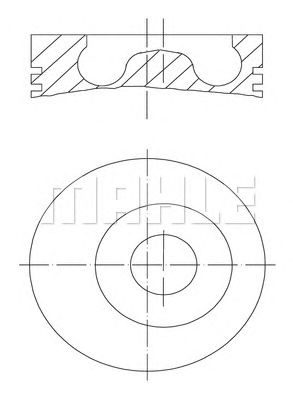Поршень MAHLE ORIGINAL 015 05 00