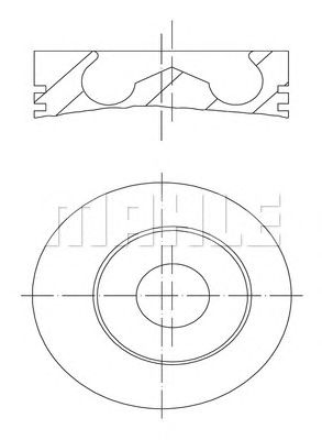 Поршень MAHLE ORIGINAL 014 82 00