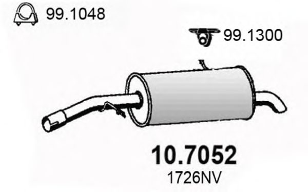 Глушитель ASSO 10.7052