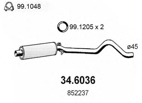 Резонатор ASSO 34.6036
