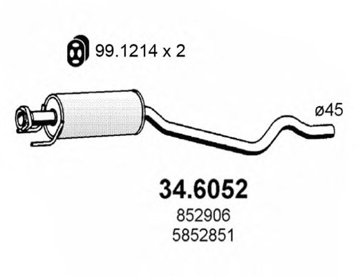 Резонатор ASSO 34.6052