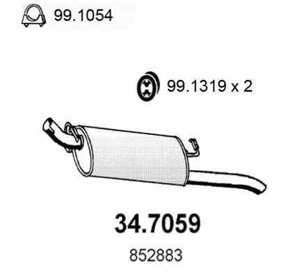 Глушник ASSO 34.7059