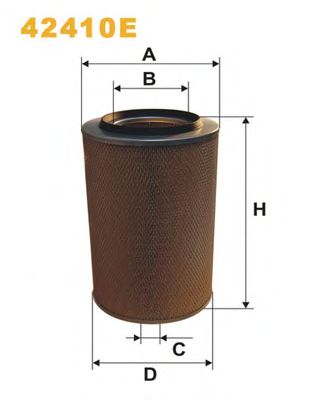 Воздушный фильтр WIX FILTERS 42410E
