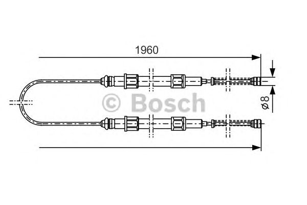 Трос ручника BOSCH 1 987 477 002
