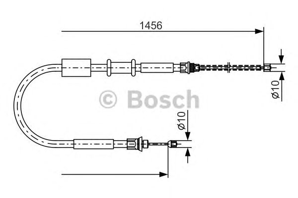 Трос ручника BOSCH 1 987 477 384