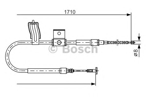 Трос ручника BOSCH 1 987 477 829