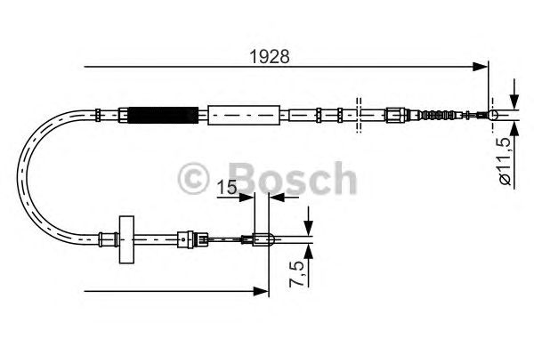 Трос ручника BOSCH 1 987 477 922