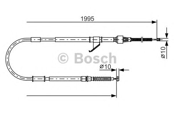 Трос ручника BOSCH 1 987 482 069