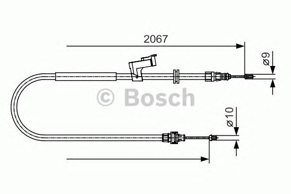 Трос ручника BOSCH 1 987 482 134