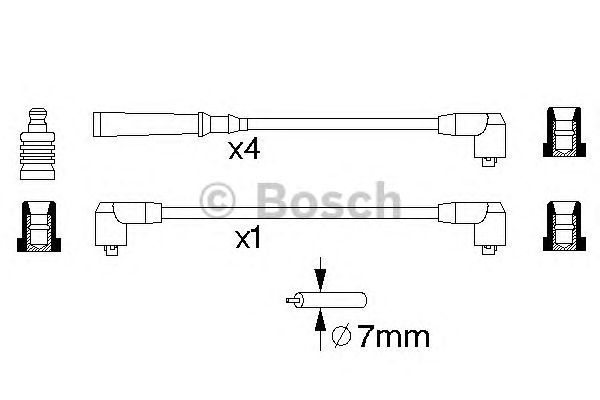 Комплект высоковольтных проводов BOSCH 0 986 356 790