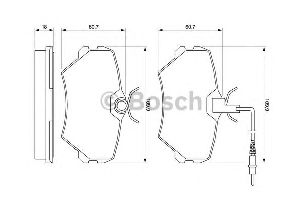 Тормозные колодки BOSCH 0 986 424 217