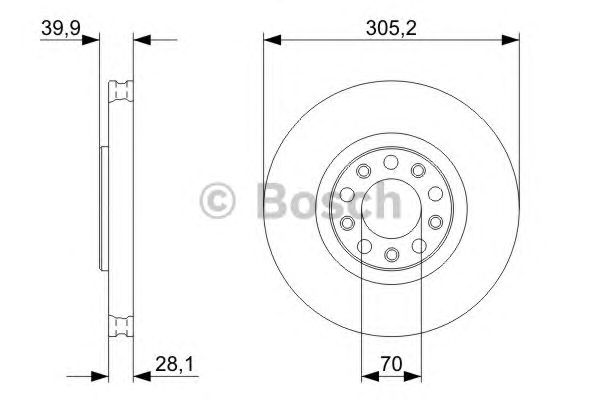 Гальмівний диск BOSCH 0 986 479 293