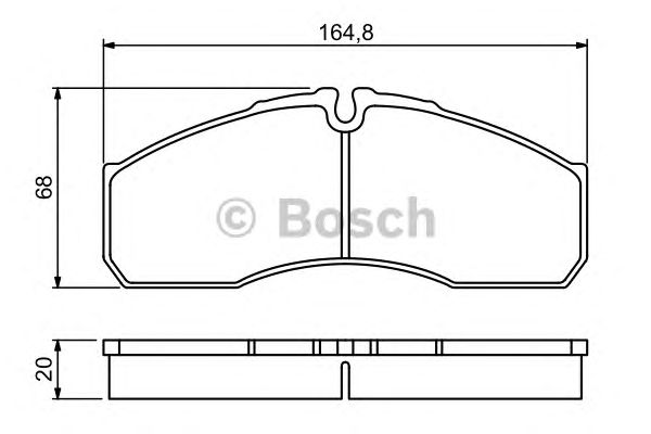 Тормозные колодки BOSCH 0 986 494 266