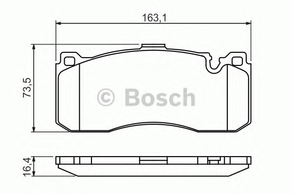 Тормозные колодки BOSCH 0 986 494 428