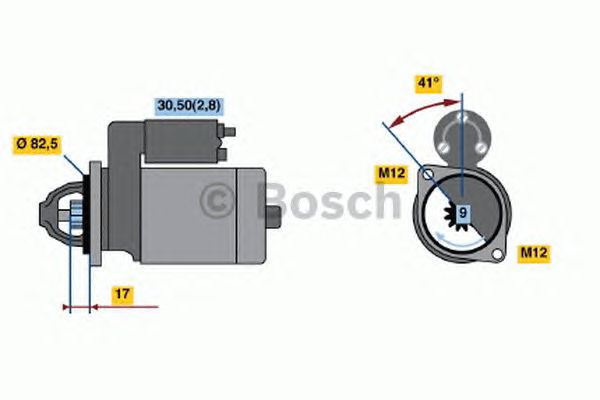 Стартер BOSCH 0 001 107 427