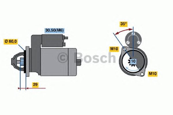 Стартер BOSCH 0 001 108 213
