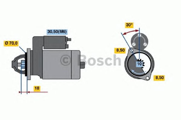 Стартер BOSCH 0 001 108 217
