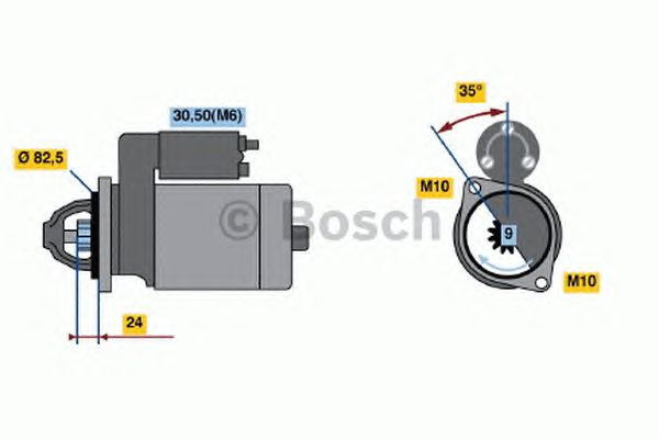 Стартер BOSCH 0 001 109 042