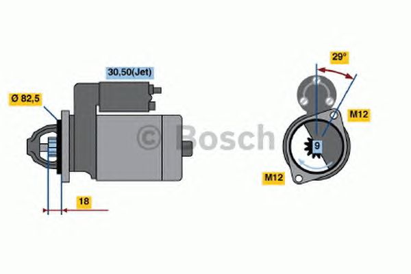 Стартер BOSCH 0 001 109 064