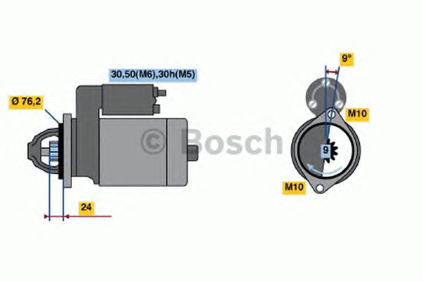 Стартер BOSCH 0 001 110 072