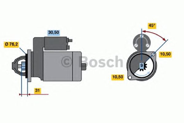 Стартер BOSCH 0 001 115 042