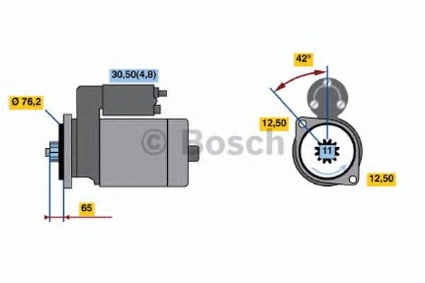 Стартер BOSCH 0 001 123 038