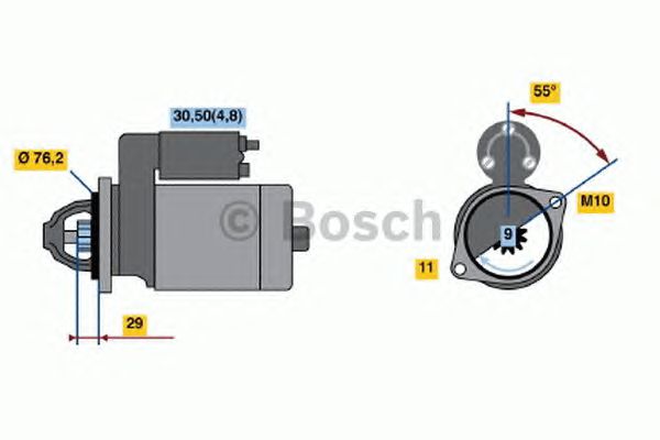 Стартер BOSCH 0 001 138 001