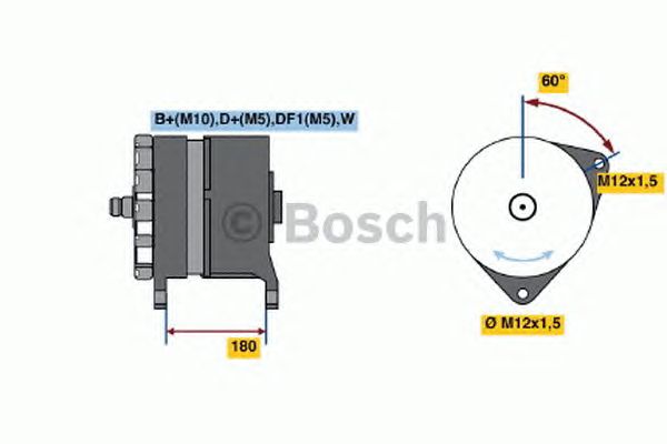 Генератор BOSCH 0 120 689 544
