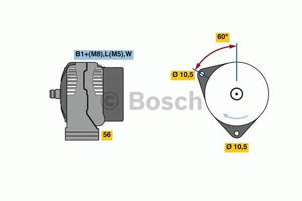 Генератор BOSCH 0 124 525 147