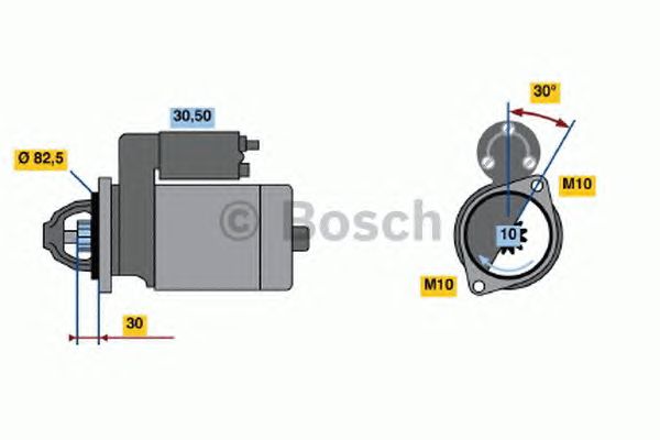 Стартер BOSCH 0 986 013 390