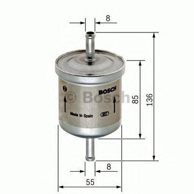 Топливный фильтр BOSCH F 026 402 001