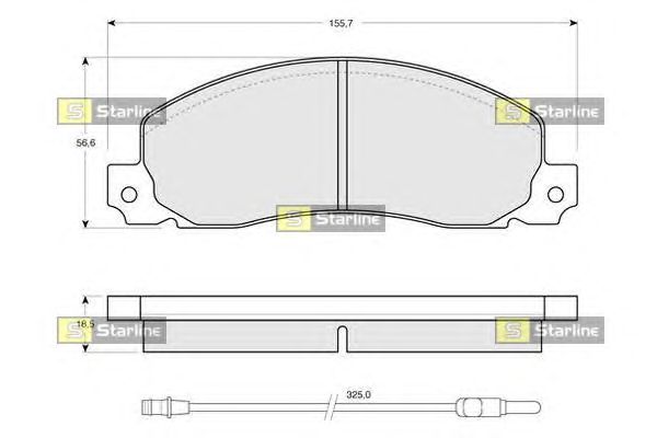 Тормозные колодки STARLINE BD S146