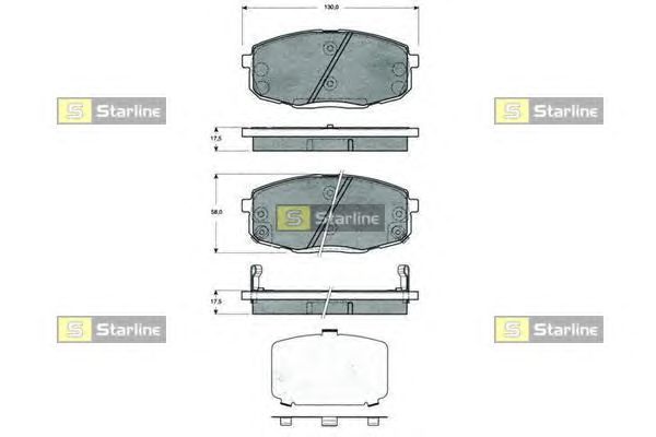 Тормозные колодки STARLINE BD S378
