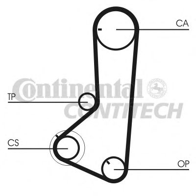 Комплект ремня ГРМ CONTITECH CT836K1