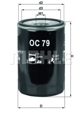 Масляный фильтр KNECHT OC 79