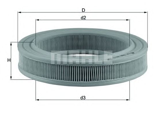 Воздушный фильтр KNECHT LX 386