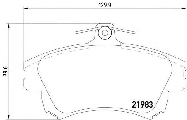 Тормозные колодки TEXTAR 2198302