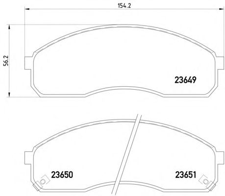 Тормозные колодки TEXTAR 2364901
