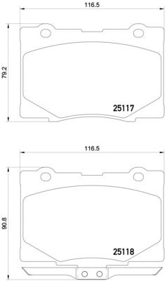 Тормозные колодки TEXTAR 2511701