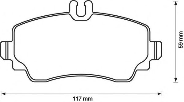 Тормозные колодки JURID 571945JC