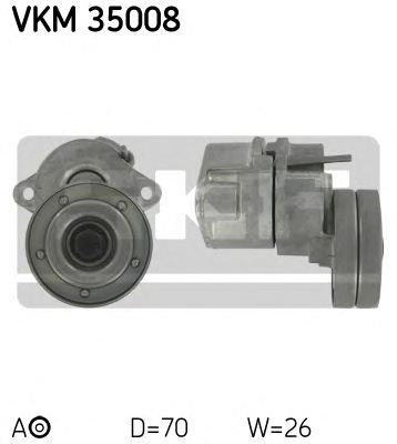 Натяжной ролик поликлинового ремня SKF VKM 35008
