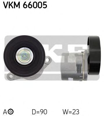 Натяжной ролик поликлинового ремня SKF VKM 66005