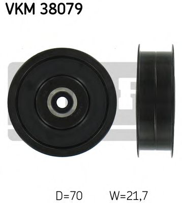 Направляющий / паразитный ролик  поликлинового ремня SKF VKM 38079