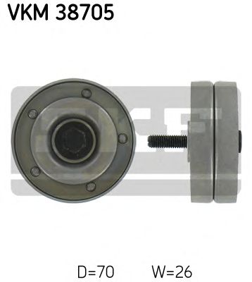 Направляющий / паразитный ролик поликлинового ремня SKF VKM 38705