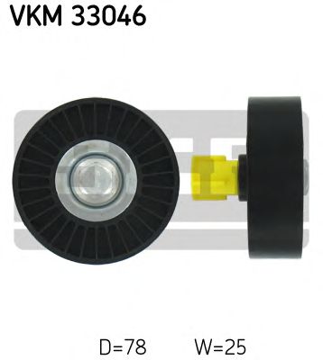 Направляющий / паразитный ролик поликлинового ремня SKF VKM 33046