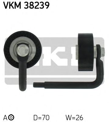 Натяжной ролик поликлинового ремня SKF VKM 38239